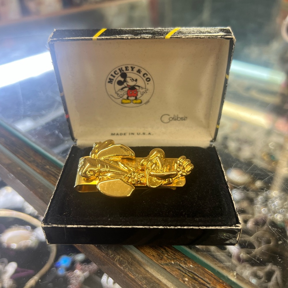 Mickey & Co Gold Tie Clip